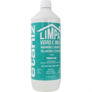 Limpa Vidro E Inox Concentrado Etaniz 1 Litro 47093 - Kit C/6 