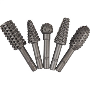 Lima Rotativa Brasfort Para Madeira 1/4 Kit Com 5 Pecas 7917