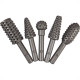 Lima Rotativa Brasfort Para Madeira 1/4 Kit Com 5 Pecas 7917