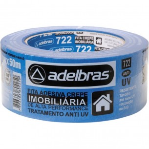 Fita Crepe Adelbras Imobiliaria 48Mmx50M Azul 1617000003