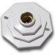 Plafonier Pvc Elite Oitavado Branco Soquete Porcelana 183 Plafonier Pvc Elite Oitavado Branco Soquete Porcelana 183