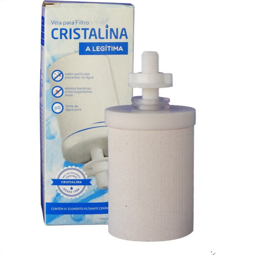 Vela Filtro Barro Cristalina Tradicional Vc - Kit C/12 Vela Filtro Barro Cristalina Tradicional Vc - Kit C/12