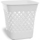 Cesto Papeleiro Plastico Shangri-La Quadrado Branco 24X24Cm Cesto Papeleiro Plastico Shangri-La Quadrado Branco 24X24Cm
