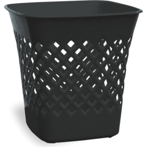 Cesto Papeleiro Plastico Shangri-La Quadrado Preto 24X24Cm Cesto Papeleiro Plastico Shangri-La Quadrado Preto 24X24Cm