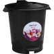 Lixeira Shangri-La Com Pedal 12L Redonda Preta Lixeira Shangri-La Com Pedal 12L Redonda Preta