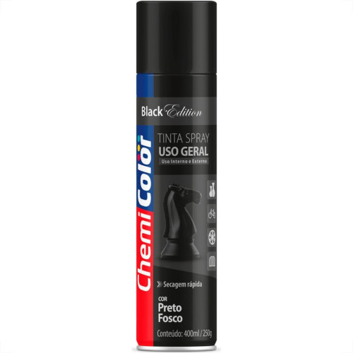 Tinta Spray Chemicolor Preto Fosco 400Ml Tinta Spray Chemicolor Preto Fosco 400Ml