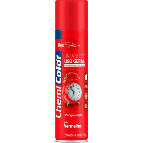 Tinta Spray Chemicolor Vermelho 400Ml Tinta Spray Chemicolor Vermelho 400Ml