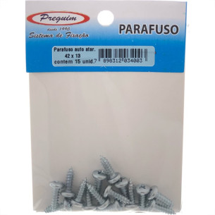 Cartela Parafuso Auto/Atarrachante Panela Preguim 4,2 X 13Mm Com 15 Pecas  7898312034003