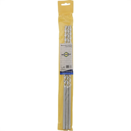 Broca Videa Extra Longa Brasfort 13,0Mm 1/2'' 7594 - Kit C/3 Broca Videa Extra Longa Brasfort 13,0Mm 1/2'' 7594 - Kit C/3
