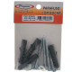 Cartela Parafuso Madeira Preguim Com Bucha 08Mm Sextavado Com 04 Pecas 0692 Cartela Parafuso Madeira Preguim Com Bucha 08Mm Sextavado Com 04 Pecas 0692