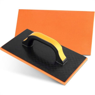 Desempenadeira Pvc Roma 17X30 Com Borracha Preta 5 70Eva