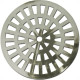 Grelha Plastica Grap Redonda Cromada 15X15 5501-Cr - Kit C/6 Grelha Plastica Grap Redonda Cromada 15X15 5501-Cr - Kit C/6