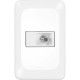 Conjunto Pial Pop 4X2 Branco Com Placa (1Tomada Tv Tipo F) Lgx060