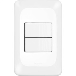 Conjunto Pial Pop 4X2 Branco Com Placa (2Simples) Lgx101