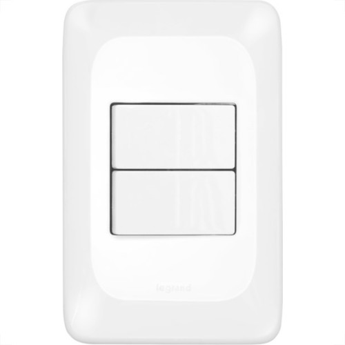 Conjunto Pial Pop 4X2 Branco Com Placa (2Simples) Lgx101