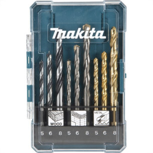 Broca Aco Carbono /Videa/Aco Rapido Makita Kit Com 9 Pecas D-71962