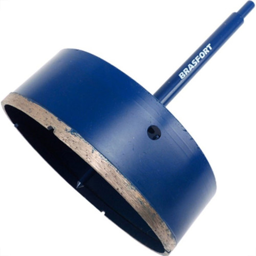 Serra Copo Diamantada Com Haste Brasfort 130Mm Seco/Agua 7955 Serra Copo Diamantada Com Haste Brasfort 130Mm Seco/Agua 7955