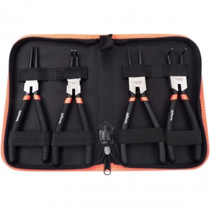 Alicate Aneis Waft Interno/Externo Reto/Curvo 7'' Com 4 Pecas 6582
