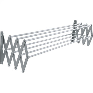 Varal Sanfonado Maxeb Aluminio Parede 1,00M 7206 Varal Sanfonado Maxeb Aluminio Parede 1,00M 7206