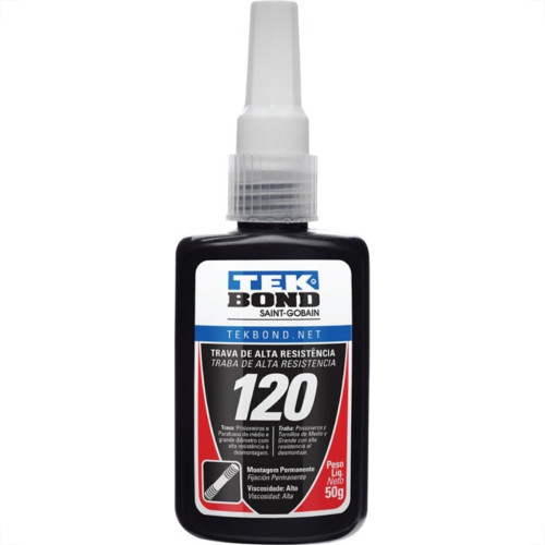 Cola Trava Rosca Tekbond Alto Toque 120 Vermelha 50G Cola Trava Rosca Tekbond Alto Toque 120 Vermelha 50G