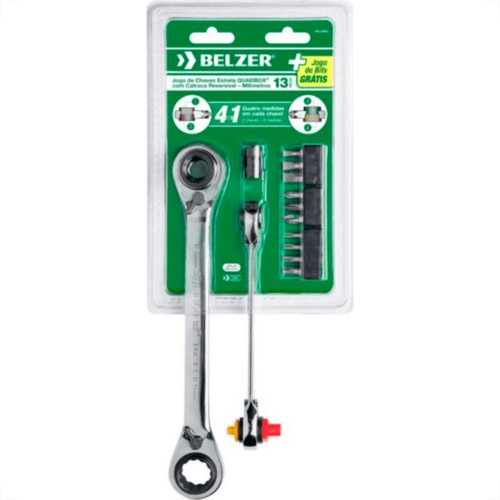 Chave Estrela Belzer Com Catraca Quadbox 8-19Mm Com 13 Pecas 85210Dbj Chave Estrela Belzer Com Catraca Quadbox 8-19Mm Com 13 Pecas 85210Dbj