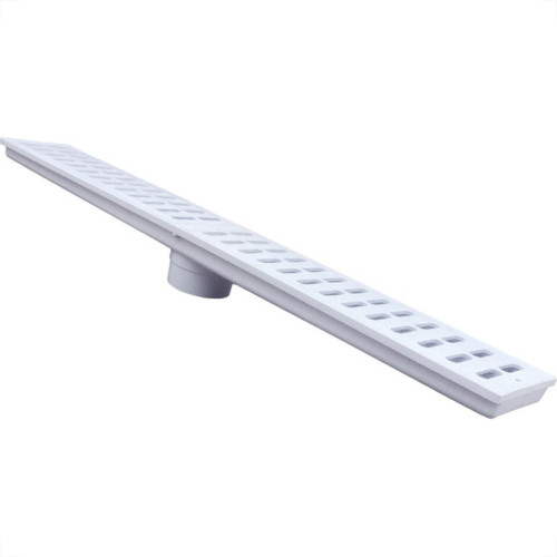 Ralo Linear Ferplastik Caixa Coletora 15X100Cm Com Grelha Branca Prb099 Ralo Linear Ferplastik Caixa Coletora 15X100Cm Com Grelha Branca Prb099