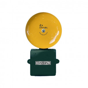 Campainha Alarme Danval Profissional 6'' Bateria Externa Amarela Bivolt Ca02.10