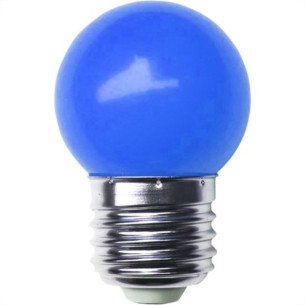 Lampada Led Bolinha Galaxy E27 1.5Wx220V Azul 1216 . / Kit C/ 10