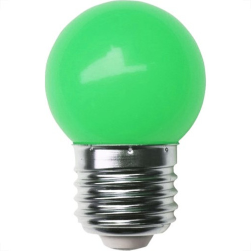 Lampada Led Bolinha Galaxy E27 1.5Wx220V Verde 1215 - Kit C/10  Lampada Led Bolinha Galaxy E27 1.5Wx220V Verde 1215 - Kit C/10