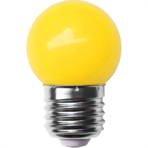 Lampada Led Bolinha Galaxy E27 3Wx127V Amarelo 1233 - Kit C/10 Lampada Led Bolinha Galaxy E27 3Wx127V Amarelo 1233 - Kit C/10