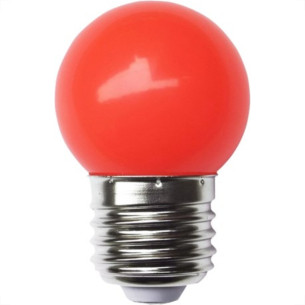 Lampada Led Bolinha Galaxy E27 3Wx127V Vermelho 1232 . / Kit C/ 10