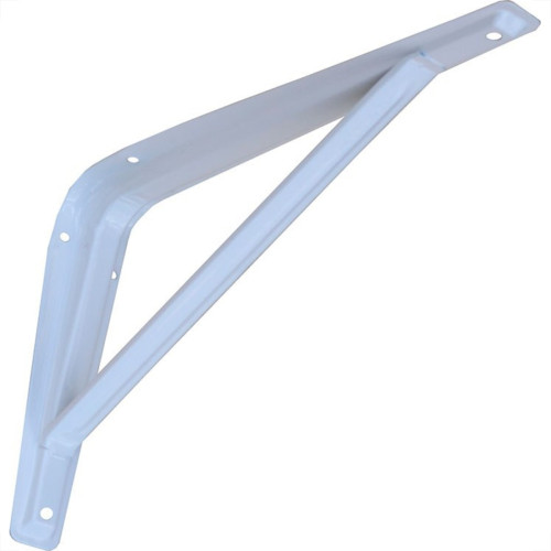 Suporte Prateleira Fercar Com Reforco Branca 08 X 10 32 - Kit C/24 Suporte Prateleira Fercar Com Reforco Branca 08 X 10 32 - Kit C/24