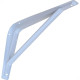 Suporte Prateleira Fercar Com Reforco Branca 08 X 10 32 - Kit C/24 Suporte Prateleira Fercar Com Reforco Branca 08 X 10 32 - Kit C/24