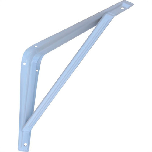 Suporte Prateleira Fercar Com Reforco Branca 10 X 12 33 - Kit C/24 Suporte Prateleira Fercar Com Reforco Branca 10 X 12 33 - Kit C/24