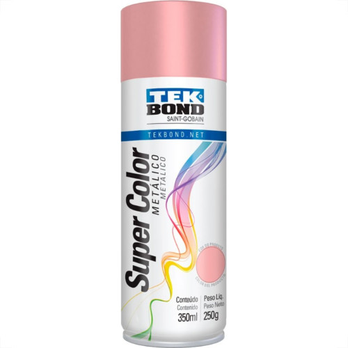 Tinta Spray Tekbond Rosa Millennial Metalico 350Ml