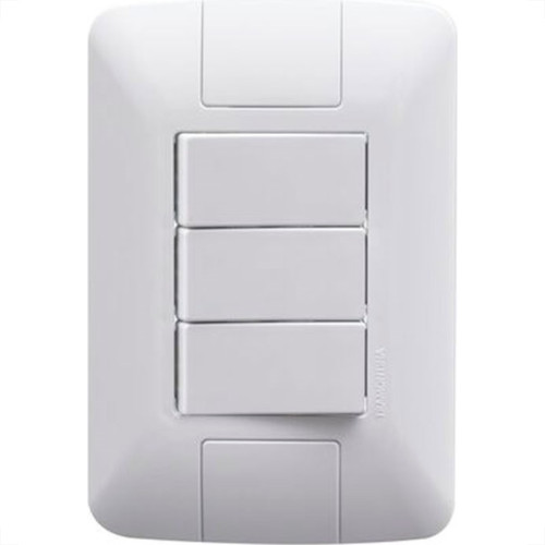 Conjunto Tramontina Aria 4X2 Branco Com Placa (3 Simples) 57241/070