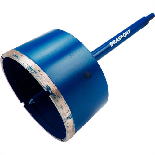 Serra Copo Diamantada Com Haste Brasfort 108Mm Secoagua 7951