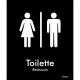 Placa Sinalizacao Poliestireno 15X18 ''Toilette Unissex (Portugues/Ingles)'' Blk04 Placa Sinalizacao Poliestireno 15X18 ''Toilette Unissex (Portugues/Ingles)'' Blk04