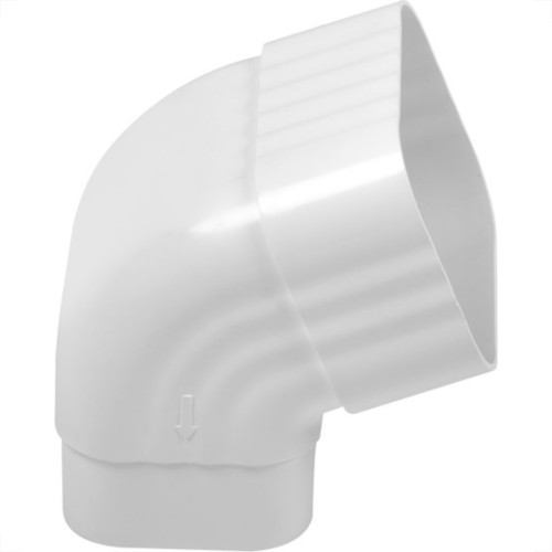 Cotovelo De Condutor Da Calha Astra Frontal Branco 95X78Mm Cal/Jof*Br