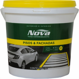Tinta Novatintas Piso 3,6L Branca Galao  Tinta Novatintas Piso 3,6L Branca Galao