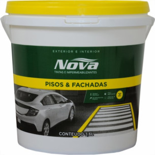 Tinta Novatintas Piso 3,6L Preta Galao  Tinta Novatintas Piso 3,6L Preta Galao