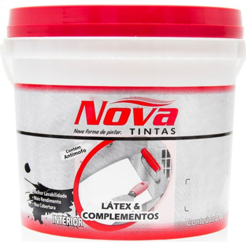 Tinta Latex Novatintas Acrilica Interna 3,6L Branca Galao  Tinta Latex Novatintas Acrilica Interna 3,6L Branca Galao
