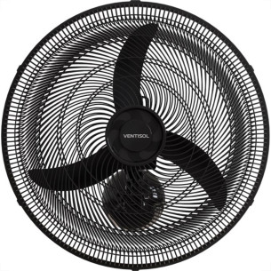 Ventilador Parede Ventisol 50Cm Preto Grade Plastico 127V 130W  14063