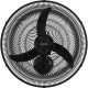 Ventilador Parede Ventisol 50Cm Preto Grade Plastico 127V 130W 14063 Ventilador Parede Ventisol 50Cm Preto Grade Plastico 127V 130W 14063