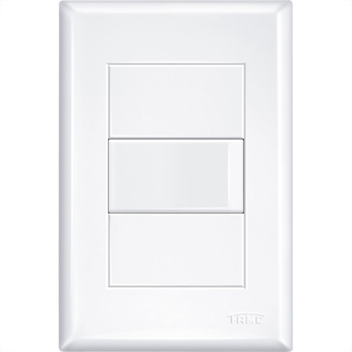 Conjunto Fame Evidence 4X2 Branco Com Placa(1Paralelo) 16A Conjunto Fame Evidence 4X2 Branco Com Placa(1Paralelo) 16A