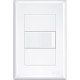 Conjunto Fame Evidence 4X2 Branco Com Placa(1Paralelo) 16A Conjunto Fame Evidence 4X2 Branco Com Placa(1Paralelo) 16A