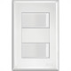 Conjunto Fame Evidence 4X2 Branco Com Placa(2Simples) 16A Conjunto Fame Evidence 4X2 Branco Com Placa(2Simples) 16A