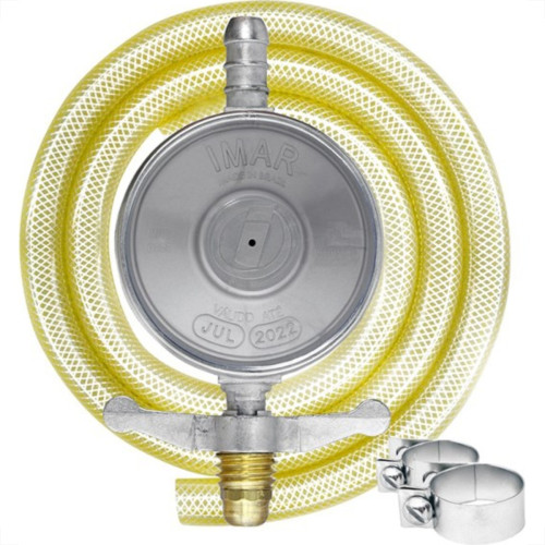 Regulador Gas Imar Com Tampa Abs Com Mangueira 1,25Cm 1Kg Regulador Gas Imar Com Tampa Abs Com Mangueira 1,25Cm 1Kg