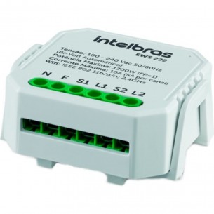 Interruptor Controlador De Cargas Inteligente Intelbras Wifi 2/2 Ews 222  4850006