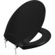Assento Sanitario Astra Talento Oval Preto Tto/Pp*Pr1 Assento Sanitario Astra Talento Oval Preto Tto/Pp*Pr1